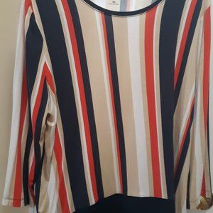Croft & Barrow Cotton Striped Top XL